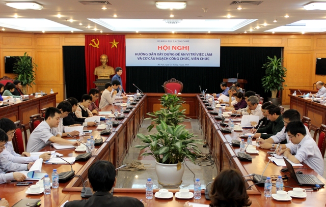  Xây dựng vị trí việc làm và cơ cấu ngạch công chức, viên chức của Bộ Khoa học và Công nghệ